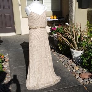 Adrianna Papell  gorgeous beaded evening gown Sz 8